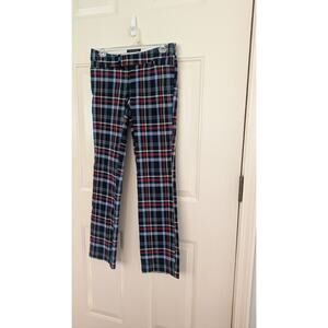 VTG Abercrombie & Fitch Plaid Womens Pants, 00, Red, Blue, Yellow, Green Y2K